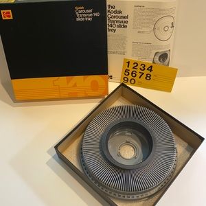 Kodak Carousel Transvue 140 slide tray Vintage Photography Storage
